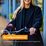 R2B Telefoonhouder fiets waterdicht - Ook geschikt voor scooter en motor - Model Den Haag - Zwart/Rood - R2B Store