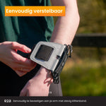R2B Telefoonhouder hardlopen met 360 graden rotatie - Model Hengelo - Zilver - Telefoonhouder sport
