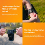 R2B Telefoonhouder hardlopen met 360 graden rotatie - Model Hengelo - Zwart - Telefoonhouder sport