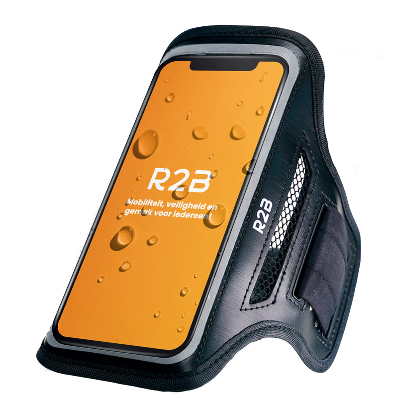 R2B Telefoonhouder Hardlopen - Waterdicht - Reflecterend - Opbergvak voor pasjes/sleutels - Telefoonhouder sport