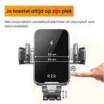 R2B Telefoonhouders Auto Zuignap met Draadloze Oplader & Elektrische Vacuüm Zuignap