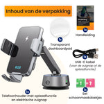 R2B Telefoonhouders Auto Zuignap met Draadloze Oplader & Elektrische Vacuüm Zuignap