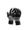 R2B Touchscreen Gloves - Knitted &amp; Norwegian Pattern - Women's &amp; Men's - Black