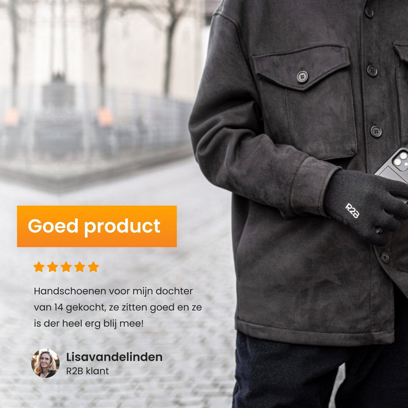 R2B Touchscreen handschoenen kinderen van 10 t/m 16 jaar - Model Antwerpen - R2B Store