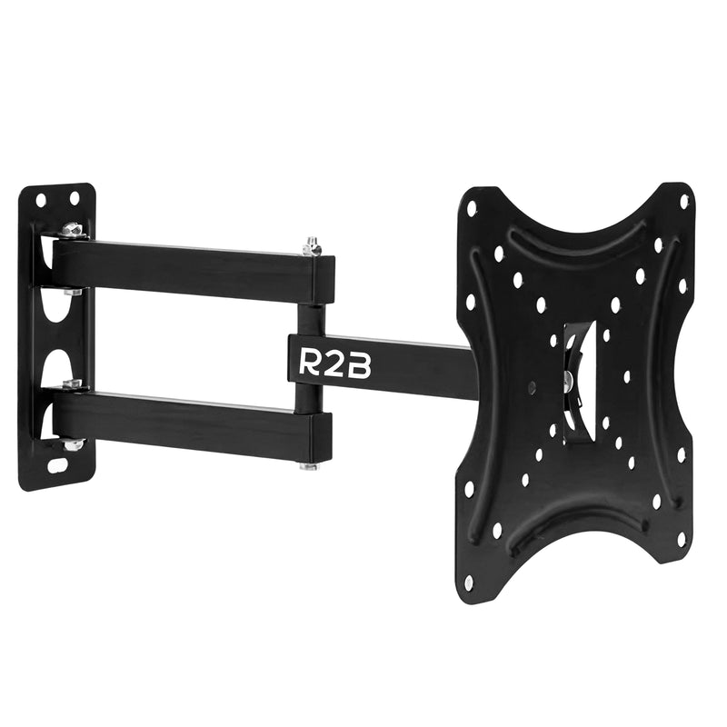 R2B TV Beugel 14 t/m 42 Inch - Draaibaar & Kantelbaar - VESA 200x200 - Stevig & Kabelgeleider