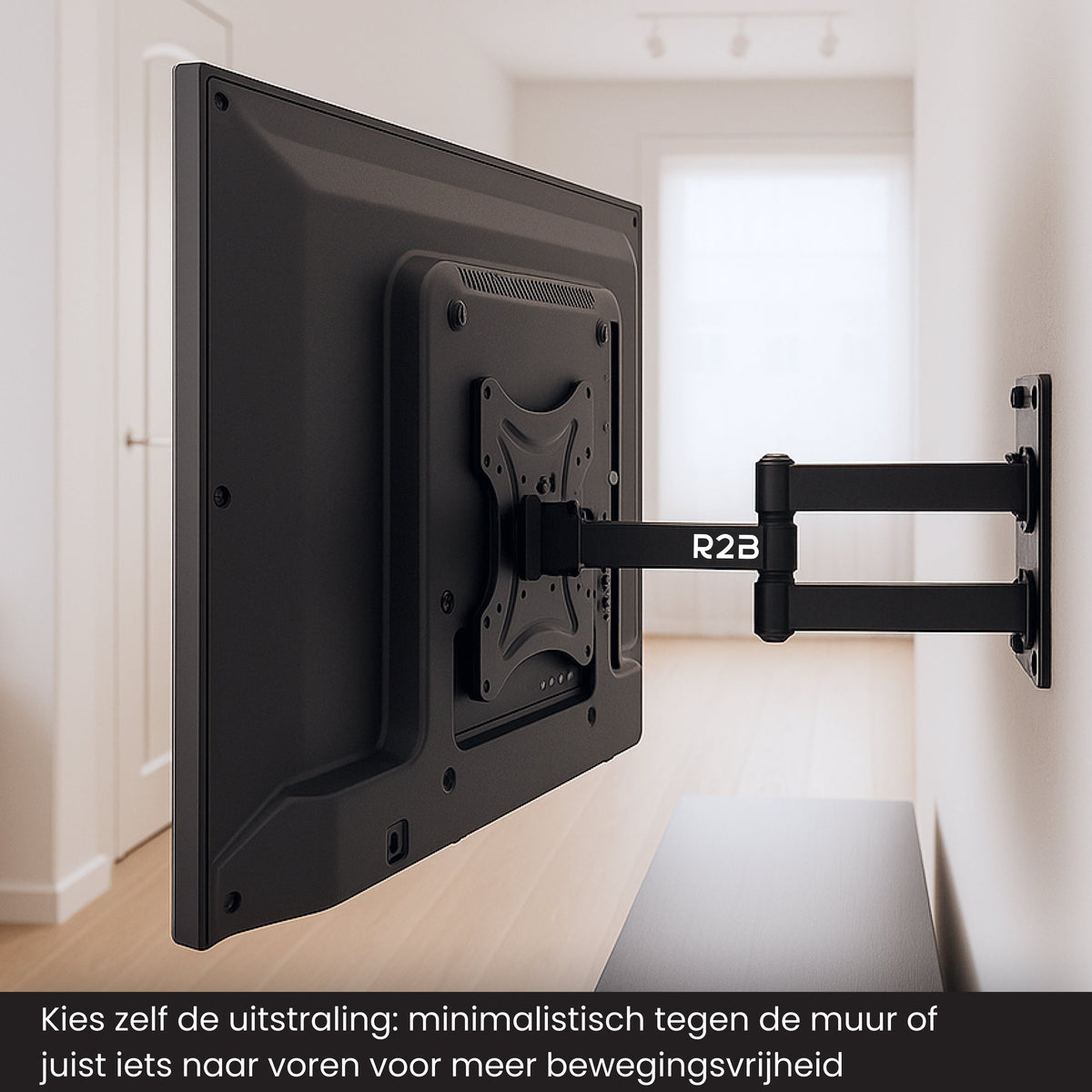 R2B TV Beugel 14 t/m 42 Inch - Draaibaar & Kantelbaar - VESA 200x200