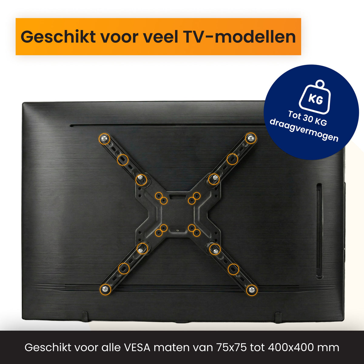 R2B TV Beugel 26 t/m 60 Inch - Draaibaar & Kantelbaar - VESA 400x400