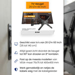 R2B TV Beugel 26 t/m 60 Inch - Draaibaar & Kantelbaar - VESA 400x400