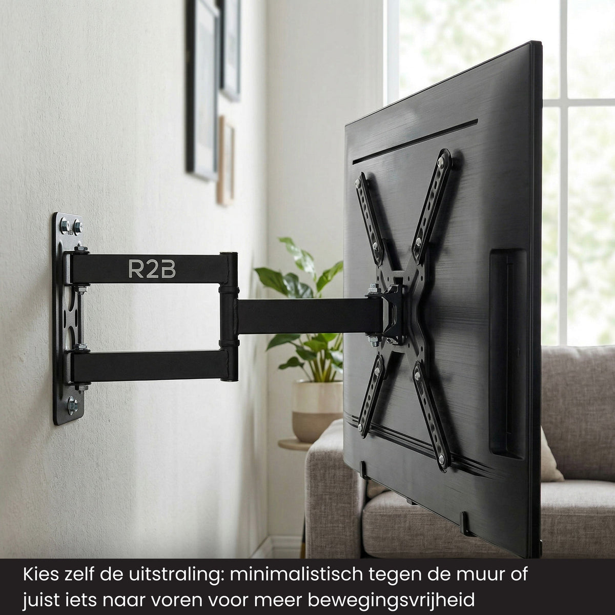 R2B TV Beugel 26 t/m 60 Inch - Draaibaar & Kantelbaar - VESA 400x400