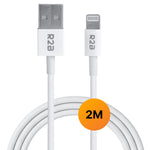 R2B USB-A naar Lightning Kabel - 2 Meter - Snelladen