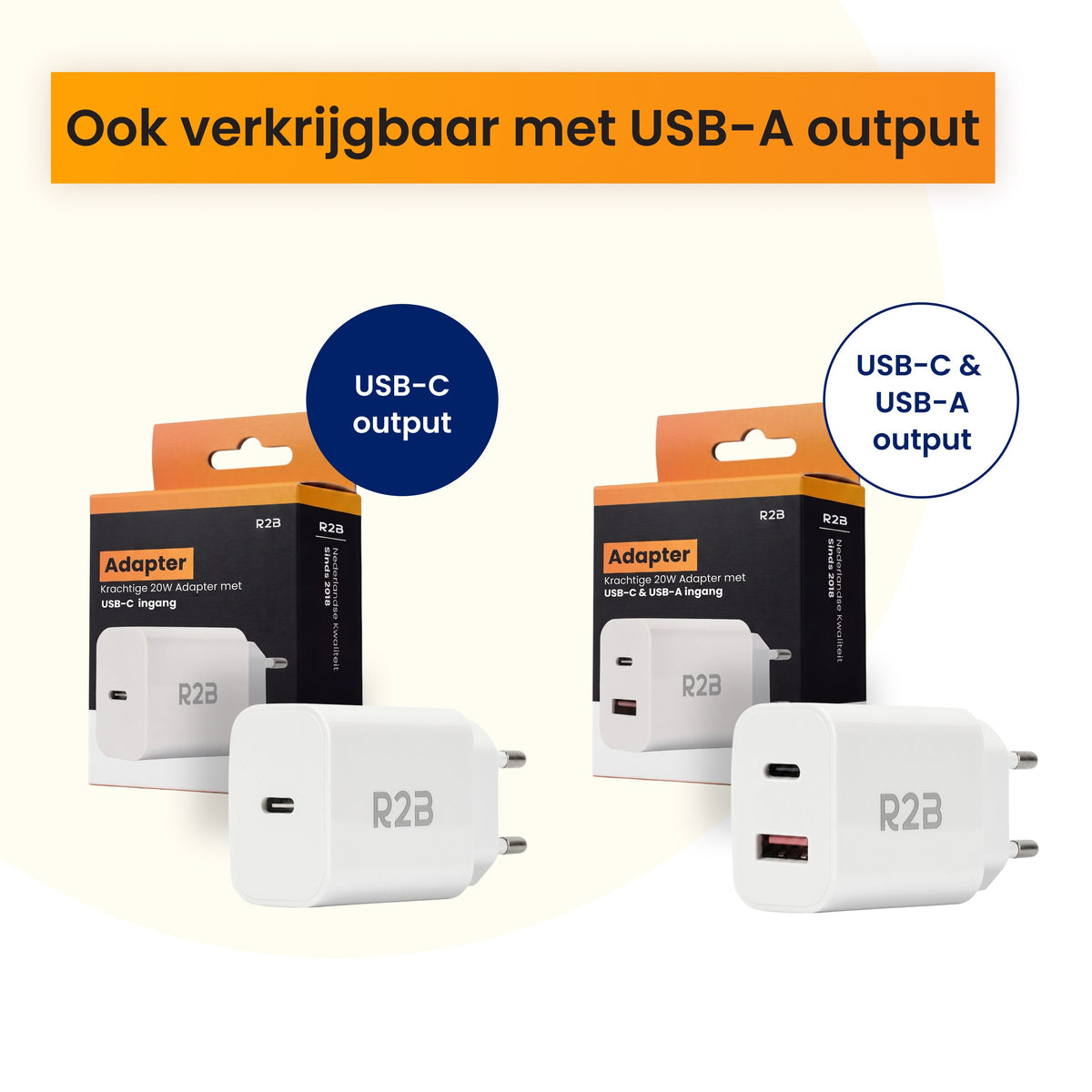 R2B USB-C Adapter - Compacte USB Stekker