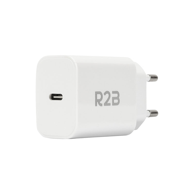 R2B USB-C Adapter - Compacte USB Stekker - Robuust & Praktisch - Wit