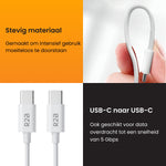 R2B USB-C naar USB-C Kabel - 1 Meter - Snelladen