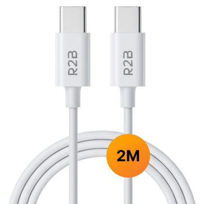 R2B USB-C naar USB-C Kabel - 2 Meter - Snelladen