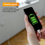 R2B USB-C naar USB-C Kabel - 2 Meter - Snelladen - Stevig & Betrouwbaar - Wit