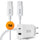 R2B USB-C to USB-C Cable with USB A & USB C Adapter - 1 Meter Cable - Extra sturdy USB-C cables - USB-C charger suitable for iPhone & Samsung - Fast charger