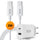 R2B USB-C naar USB-C Kabel met USB-A & USB-C Adapter - 2 Meter - Snelladen