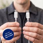 R2B USB-C naar USB-C Kabel met USB-C Adapter - 2 Meter - Snelladen