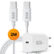 2 meter – met USB-C adapter