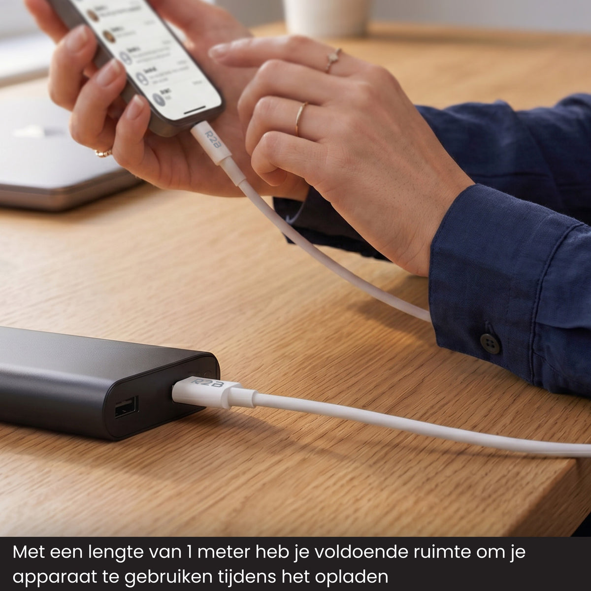 R2B USB-C naar Lightning Kabel - 1 Meter - Snelladen