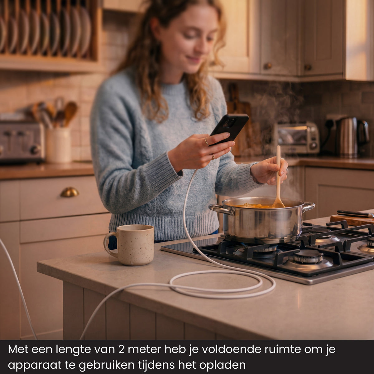 R2B USB-C naar Lightning Kabel - 2 Meter - Snelladen