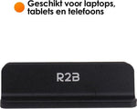 R2B Verstelbare verticale tablet en laptophouder - Model Oss - Zwart - R2B Store