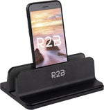 R2B Verstelbare verticale tablet en laptophouder - Model Oss - Zwart - R2B Store