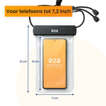 R2B Waterdicht Telefoonhoesje met Koord - 1 Stuk - Universeel - Veilig en Toegankelijk - Telefoonhoesje