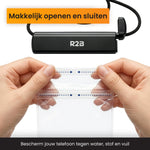 R2B Waterdicht Telefoonhoesje met Koord - 1 Stuk - Universeel - Veilig en Toegankelijk - Telefoonhoesje