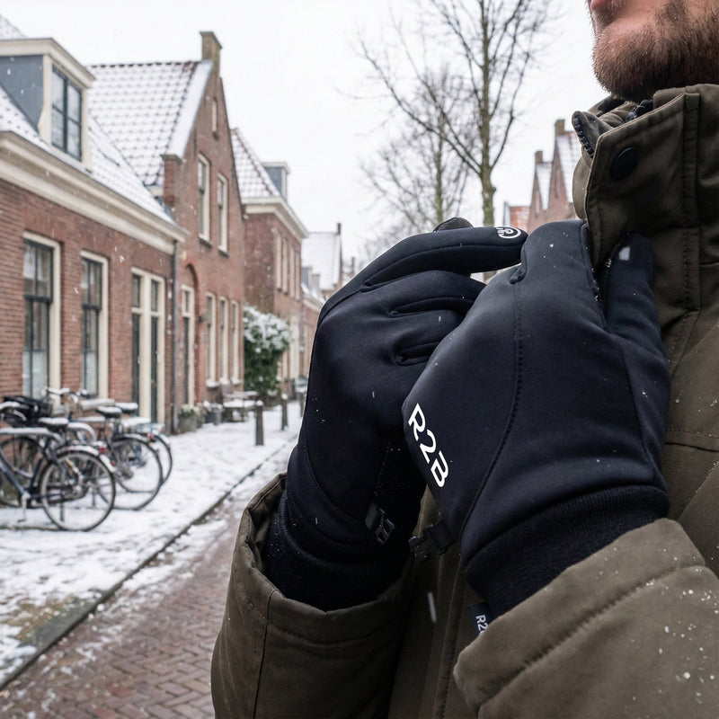 R2B Waterdichte Handschoenen - Touchscreen & Grip - Dames & Heren - Zwart