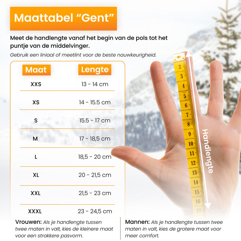 R2B Waterdichte Handschoenen - Touchscreen & Grip - Dames & Heren - Zwart