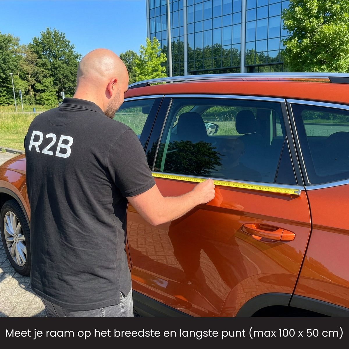 R2B Zonnescherm Auto Zijruit - 2 Stuks - Hittewerend - Universeel - Zonnescherm Auto