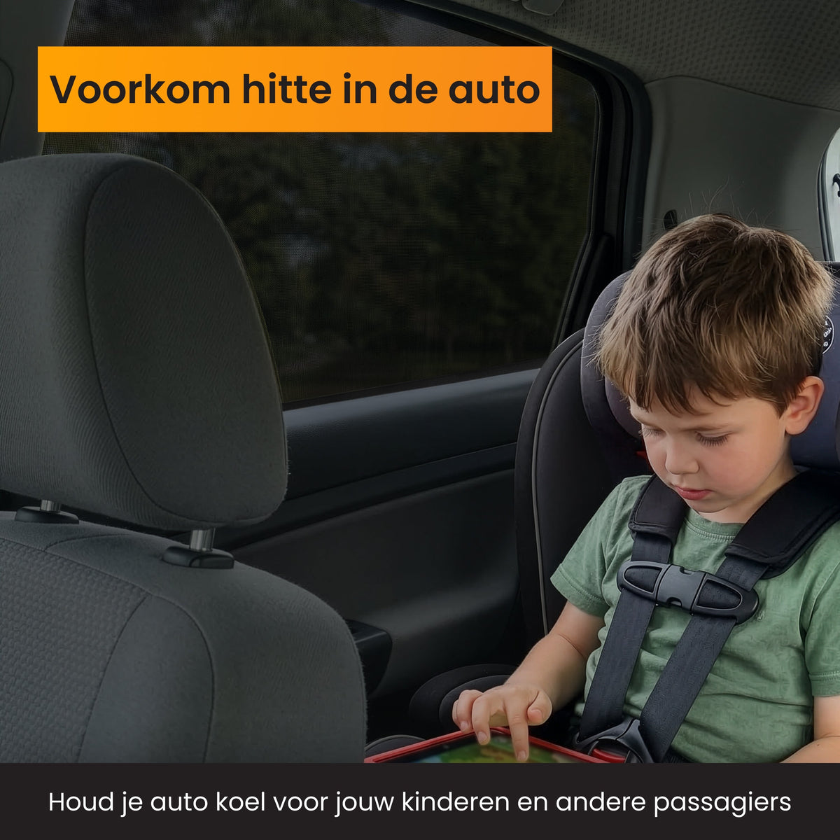 R2B Zonnescherm Auto Zijruit - 2 Stuks - Hittewerend - Universeel - Zonnescherm Auto