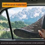 R2B Zonnescherm Auto Zijruit - 2 Stuks - Hittewerend - Zelfklevend - Zonnescherm Auto