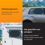 R2B Zonnescherm Auto Zijruit - 2 Stuks - Hittewerend - Zelfklevend - Zonnescherm Auto