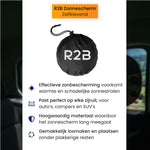 R2B Zonnescherm Auto Zijruit - 2 Stuks - Hittewerend - Zelfklevend - Zonnescherm Auto