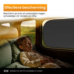 R2B Zonnescherm Auto Zijruit - Universele set van 2 - Zelfklevende Zonwering Auto - Zonnescherm Auto