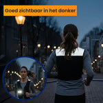 running vest dames waarmee je zichtbaar bent in het donker