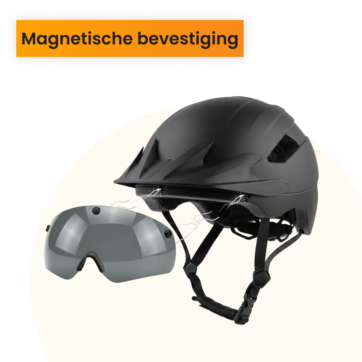 R2B Donker en Magnetisch Helm Vizier - Geschikt voor de Speed Pedelec Helm van R2B