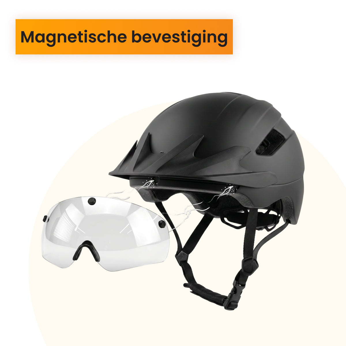R2B Transparant en Magnetisch Helm Vizier - Voor de Speed Pedelec Helm van R2B