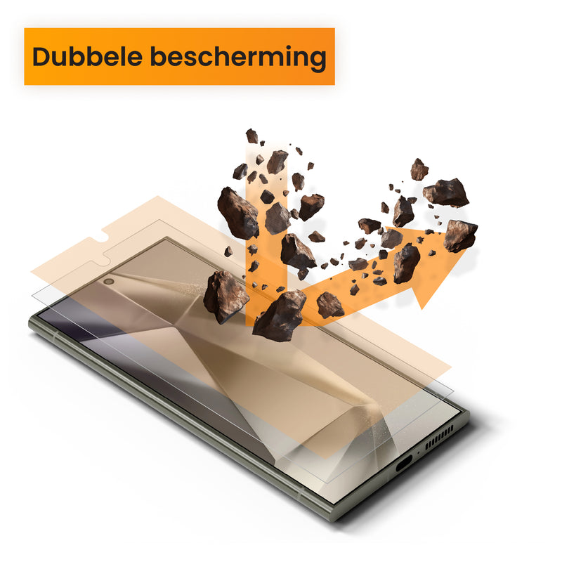 dubbele beschermlaag telefoon samsung s22 Ultra