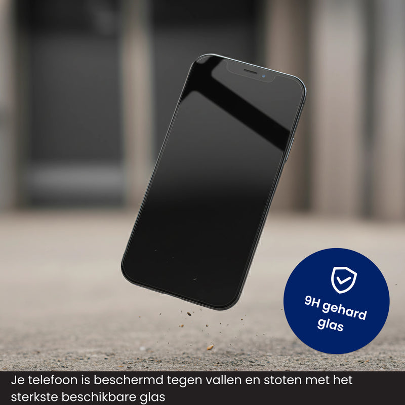 screenprotector iphone 12 van 9H gehard glas
