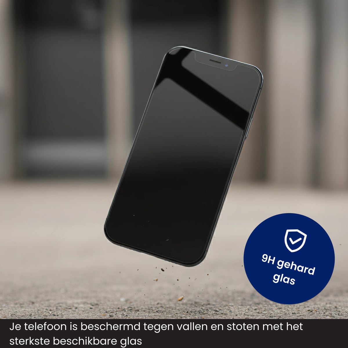 R2B Screenprotector iPhone 18 Pro - Tempered Glass - Installatieframe