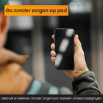 screenprotector samsung s24 gemonteerd op telefoon