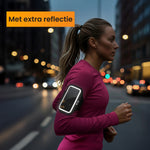 sportarmband met reflectie zodat je zichtbaar in het donker bent