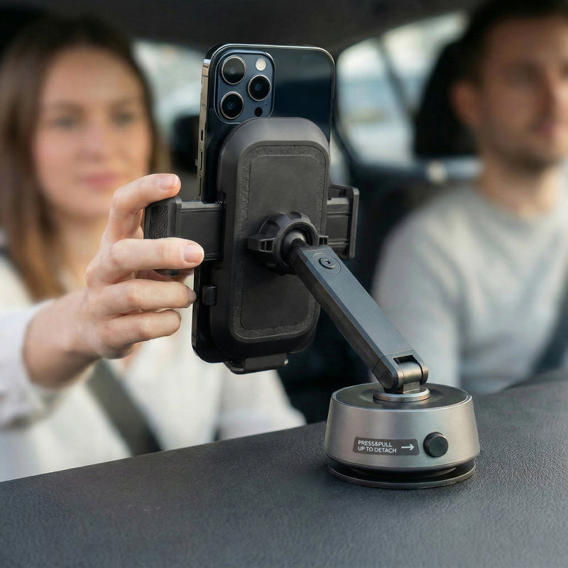 telefoon houder auto dashboard waar je de telefoon nog kunt gebruiken