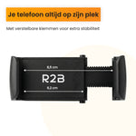 Telefoon houder auto ventilatierooster met verstelbare klemmen voor stevige grip