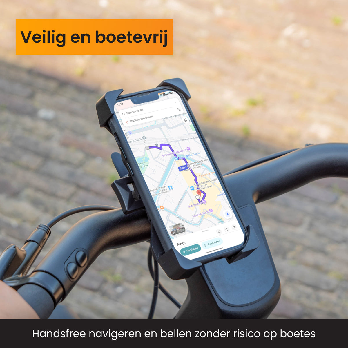 R2B Telefoonhouder Fiets en Scooter met 360° Rotatie - Telefoonhouder fiets