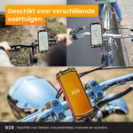 Telefoonhouder Fiets Elastisch - Gsm Houder Fiets - Model Rotterdam - Telefoonhouder fiets