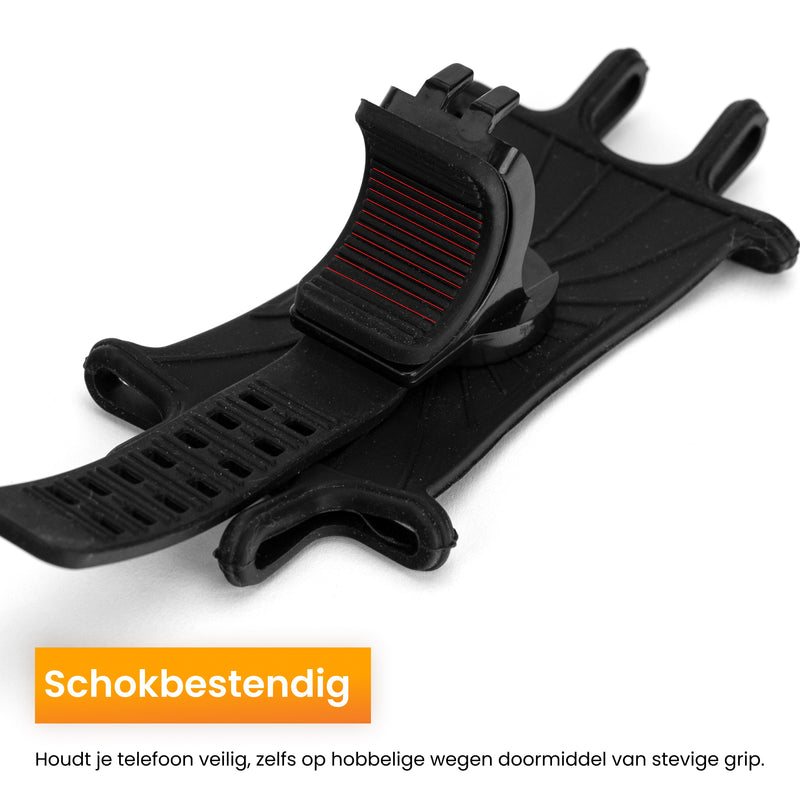 Telefoonhouder Fiets Elastisch - Gsm Houder Fiets - Model Rotterdam - Telefoonhouder fiets
